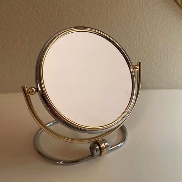 Other - Magnifying Mirror Silver and Gold Tone small